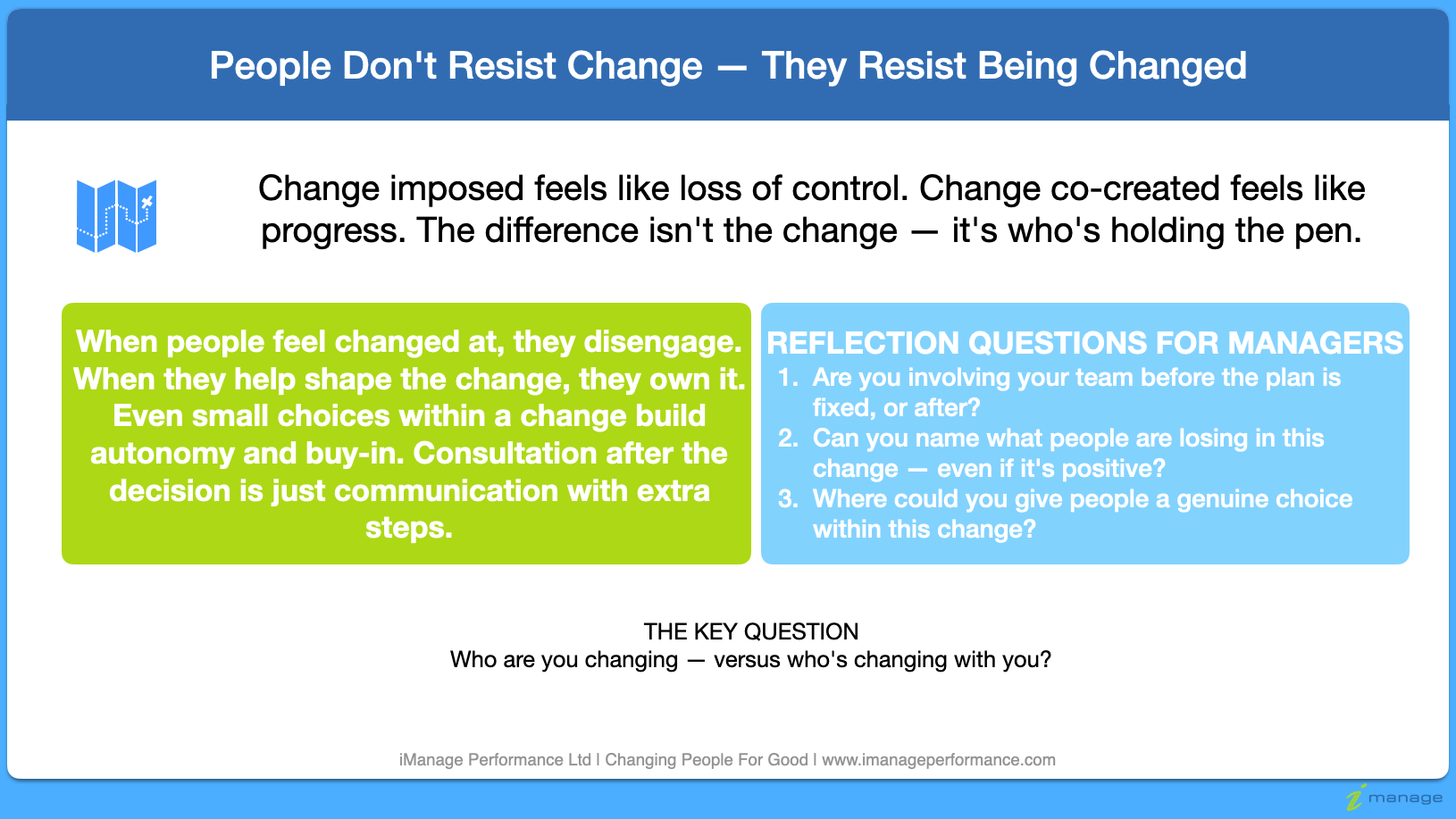 People Don’t Resist Change — They Resist Being Changed